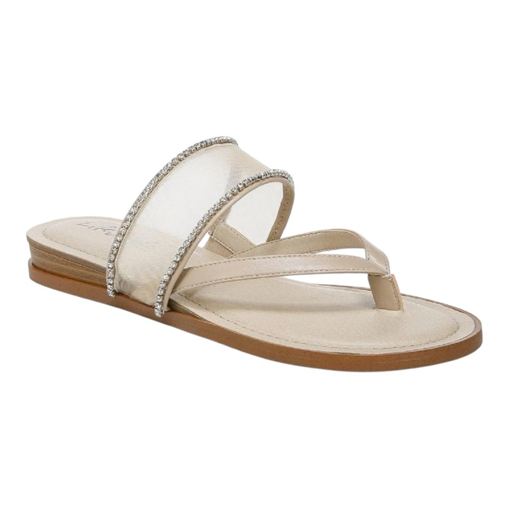 Life Stride Soft Systems Radiant Glow Taupe Slide Sandal Women’s Size 8 W
NIB